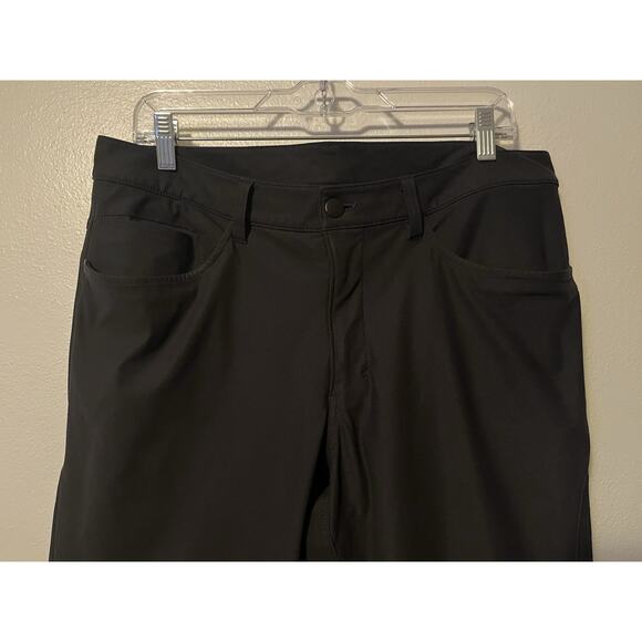 Lululemon ABC Pants Classic Fit Men’s 34x31 Black Warpstreme Performance Stretch - Picture 2 of 11
